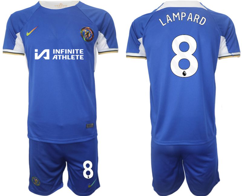 Men 2023-2024 Club Chelsea FC home blue #8 Soccer Jersey->->Soccer Club Jersey